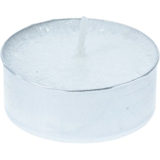 Ljus Värmeljus 12-pack Vita Silver Glitter 