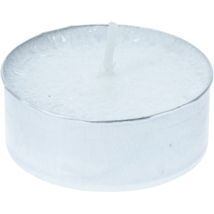 Ljus Värmeljus 12-pack Vita Silver Glitter 