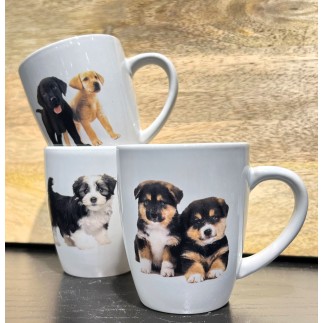 Mugg Keramik Hundar 3-pack