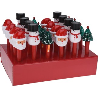 Solcellslampa Tomte Snögubbe Gran