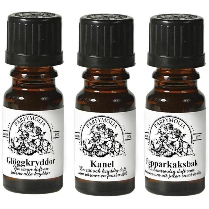 Doftolja Jul Kanel Glögg Pepparkaka 3-pack Interlam Doftolja Jul Kanel Glögg Pepparkaka 3-pack Interlam