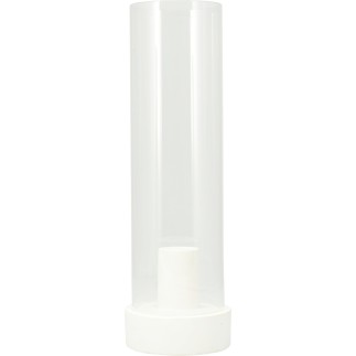 Ljushållare Ljusstake Glas Vit Svart Beige