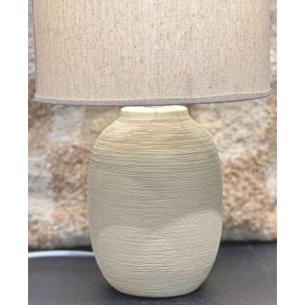 Lampa Bord Beige Keramik 38 cm