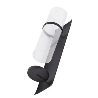 Ljushållare Lykta vägg 2-pack Svart