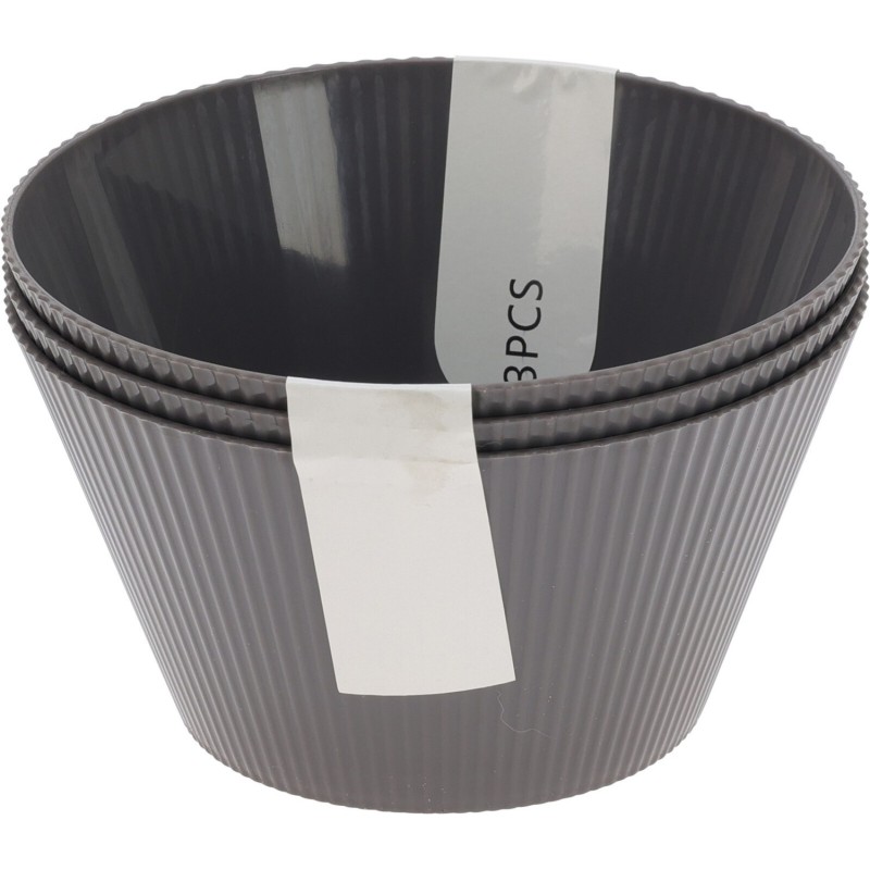 Skål Grå 3-pack Melamin Skål Grå 3-pack Melamin