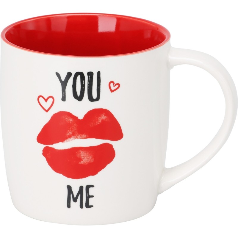 Mugg You and Me Vit/Röd Mugg You and Me Vit/Röd