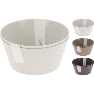 Skål Grå 2-pack Melamin 