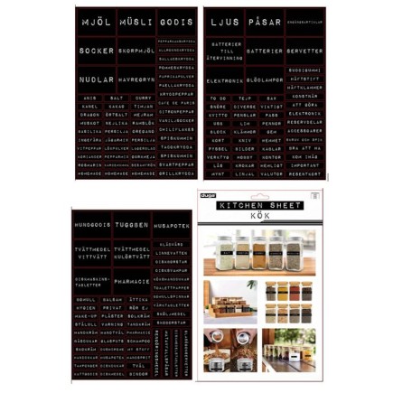 Etiketter Badrum Tvättstuga