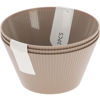 Skål Grå 3-pack Melamin