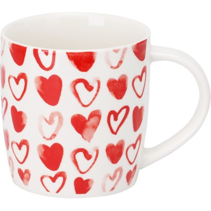 Mugg You and Me Vit/Röd