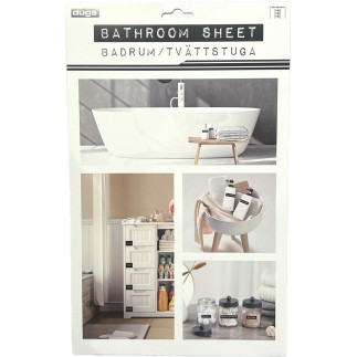 Etiketter Badrum Tvättstuga 