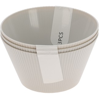 Skål Grå 3-pack Melamin 
