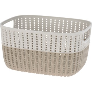 Korg Förvaring Beige Rosa Grå Grön Plast 22x28 cm