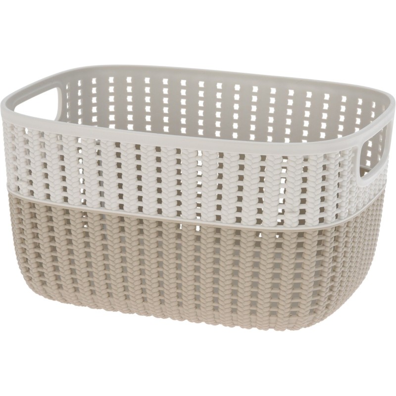 Korg Förvaring Beige Rosa Grå Grön Plast 22x28 cm