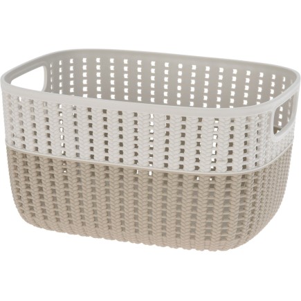 Korg Förvaring Beige Rosa Grå Grön Plast 22x28 cm