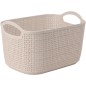 Korg Förvaring Beige Flätad Plast 24x16x14 cm Korg Förvaring Beige Flätad Plast 24x16x14 cm