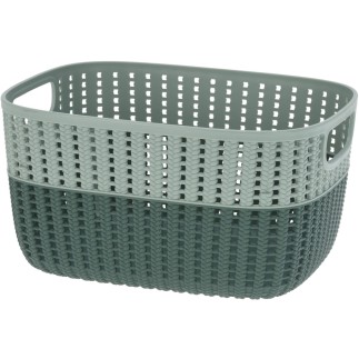 Korg Förvaring Beige Rosa Grå Grön Plast 22x28 cm