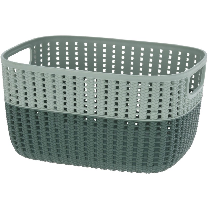 Korg Förvaring Beige Rosa Grå Grön Plast 22x28 cm Korg Förvaring Beige Rosa Grå Grön Plast 22x28 cm