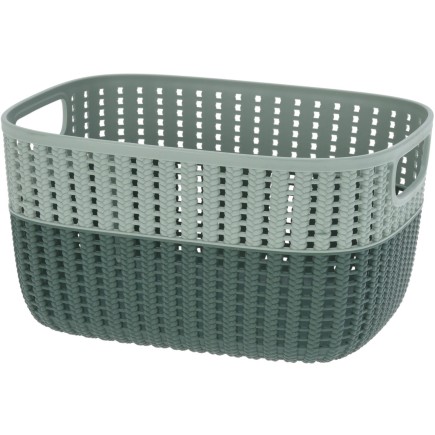 Korg Förvaring Beige Rosa Grå Grön Plast 22x28 cm