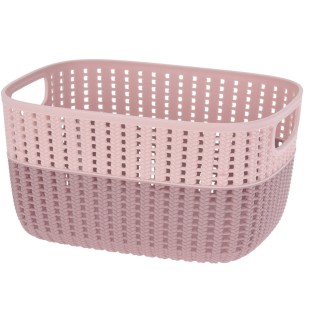 Korg Förvaring Beige Rosa Grå Grön Plast 22x28 cm