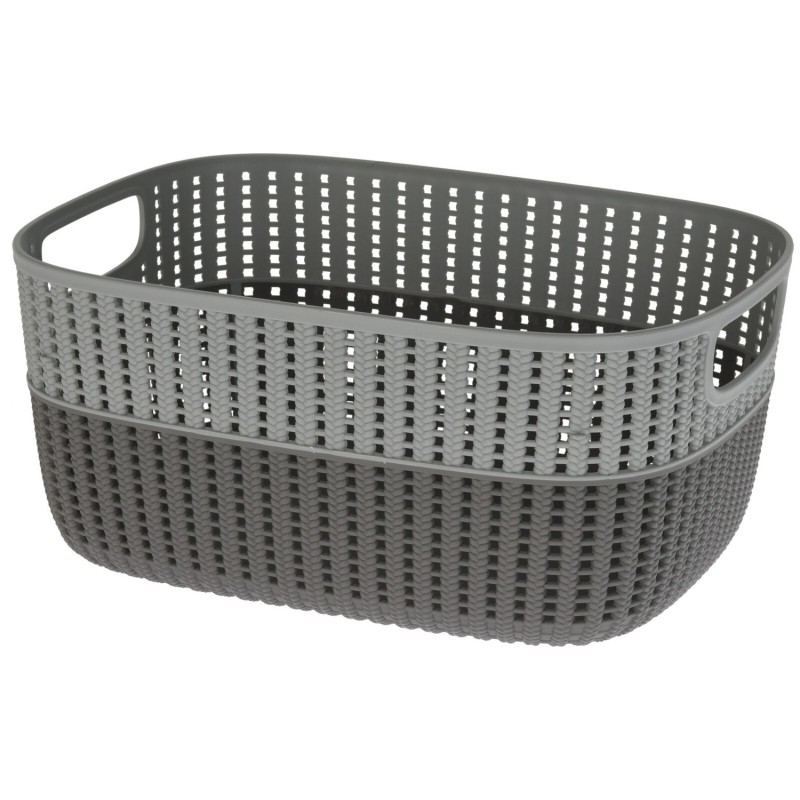 Korg Förvaring Beige Rosa Grå Grön Plast 38x28 cm Korg Förvaring Beige Rosa Grå Grön Plast 38x28 cm