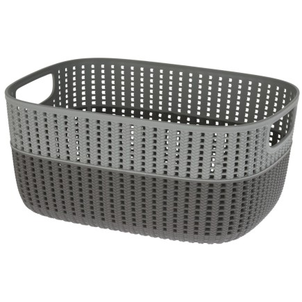 Korg Förvaring Beige Rosa Grå Grön Plast 38x28 cm