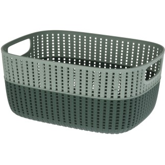 Korg Förvaring Beige Rosa Grå Grön Plast 38x28 cm