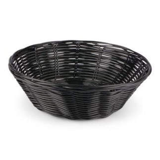 Brödkorg Korg Svart plast flätad 19 cm
