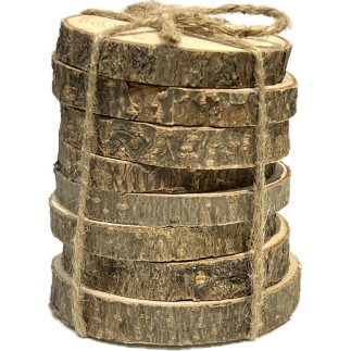 Glasunderlägg Naturträ 8-pack