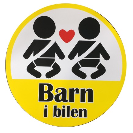 Stickers Barn i bilen 9,5cm