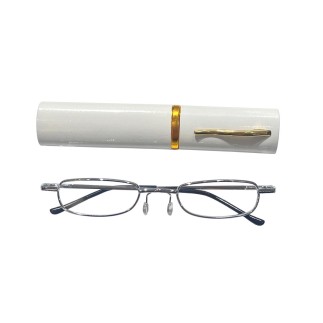 Duga Läsglasögon 2.5 med fodral silver