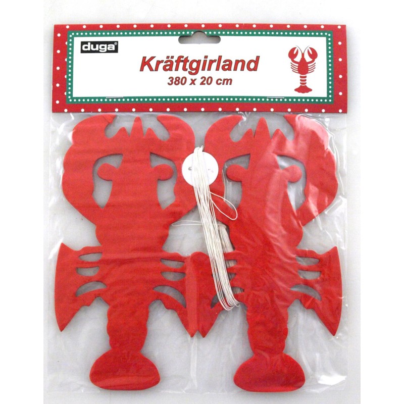 Girlang Kräfta Kräftskiva 380x20 cm Girlang Kräfta Kräftskiva 380x20 cm