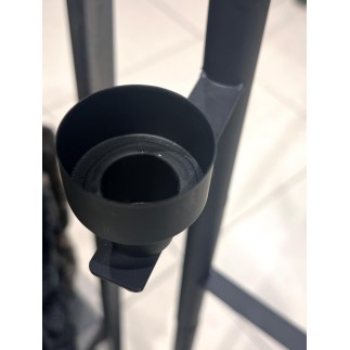 Golvljusstake Svart 100 cm