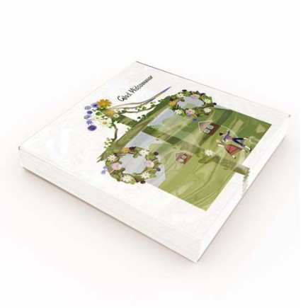 Servetter Midsommarstång 33x33cm 20-pack