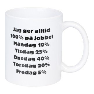 Mugg 100% På Jobbet