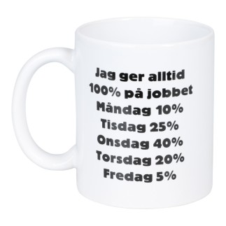 Mugg 100% På Jobbet