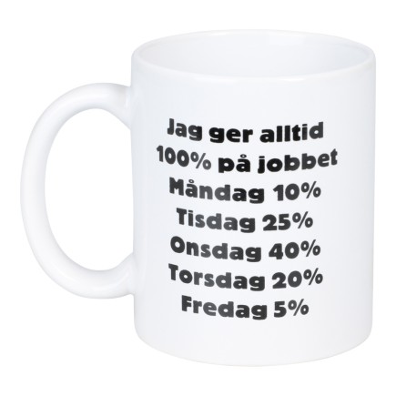 Mugg 100% På Jobbet