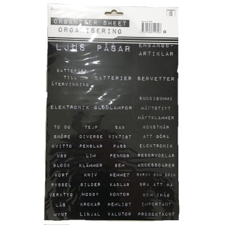 Etiketter Organisering