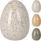 Ägg Keramik Dekoration 14 cm Gult