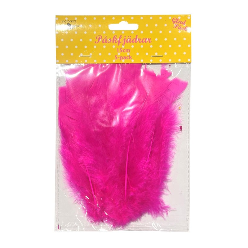Påskfjädrar Rosa 5-pack Påskfjädrar Rosa 5-pack
