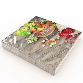 Servetter Höstskörd 33x33 cm 20-pack