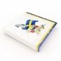 Kaffeservetter Svensk flagga/Blommor 25x25cm 20-pack