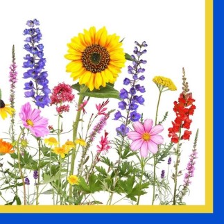 Servetter Blomster 33x33 cm 20-pack