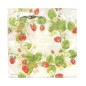 Servetter Jordgubbar & Blad 33x33cm
