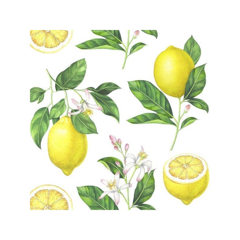 Servetter Citroner 33x33cm 20-pack