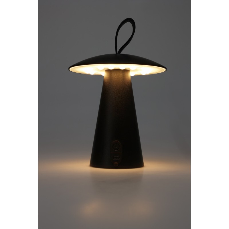 LED Lampa Uppladdningsbar Svart LED Lampa Uppladdningsbar Svart