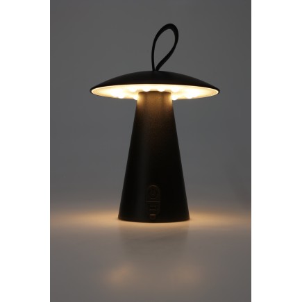 LED Lampa Uppladdningsbar Svart