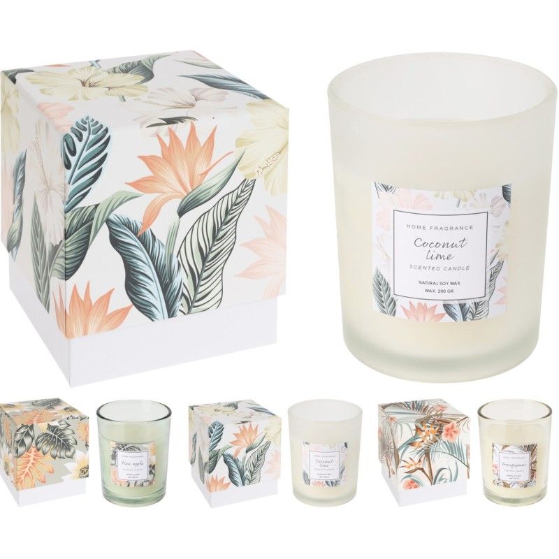 Doftljus Frangipani Glas Khaki Doftljus Frangipani Glas Khaki