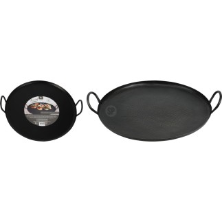 Fat Bricka Uppläggning Svart Metall 40 cm