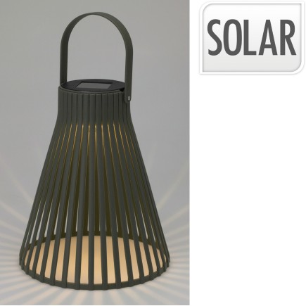 Solcellslampa Svart Lampa 14 cm